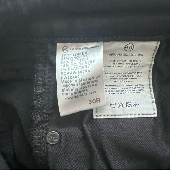 AG Prima Mid Rise Cigarette Jeans in Black - Picture 7 of 10